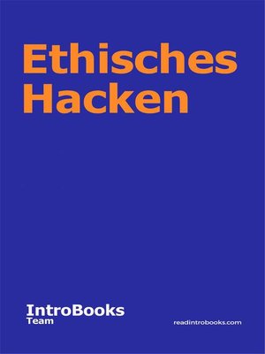 cover image of Ethisches Hacken